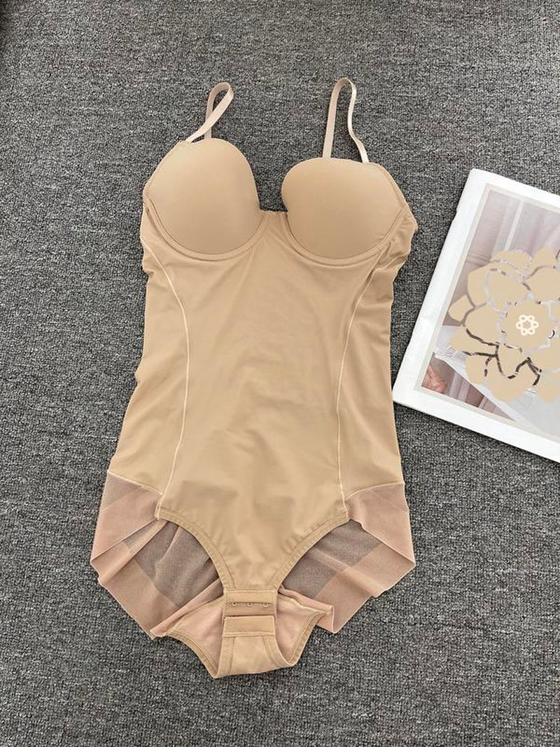 Slimming Bodysuit with Bra, Adjustable Straps and Hook Closure, Lightweight Shaping Underwear for Women, Perfect for Evening Gowns