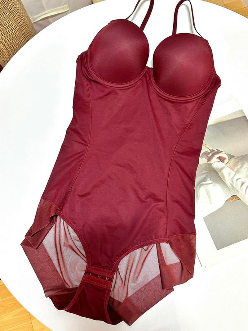 Slimming Bodysuit with Bra, Adjustable Straps and Hook Closure, Lightweight Shaping Underwear for Women, Perfect for Evening Gowns