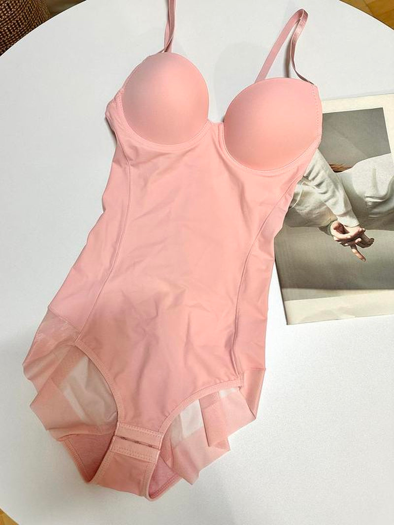 Slimming Bodysuit with Bra, Adjustable Straps and Hook Closure, Lightweight Shaping Underwear for Women, Perfect for Evening Gowns