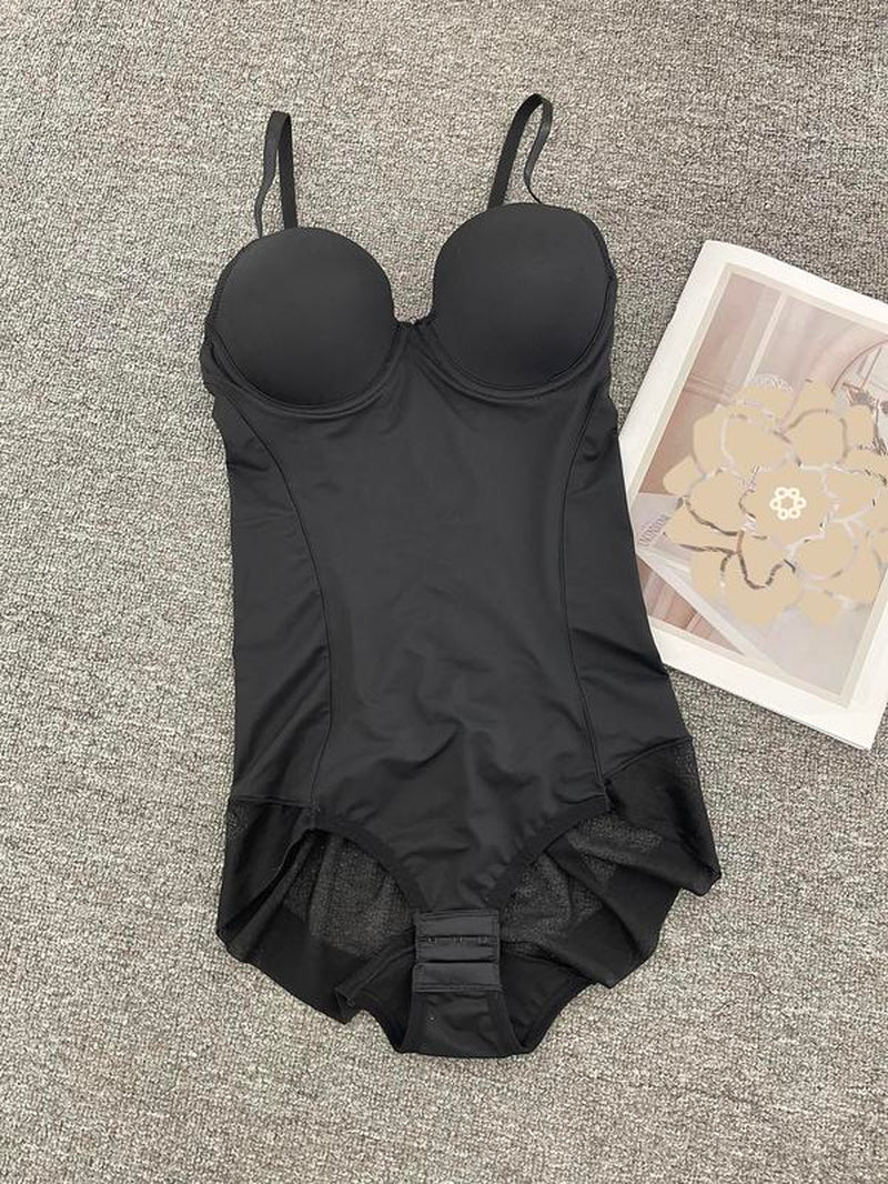 Slimming Bodysuit with Bra, Adjustable Straps and Hook Closure, Lightweight Shaping Underwear for Women, Perfect for Evening Gowns