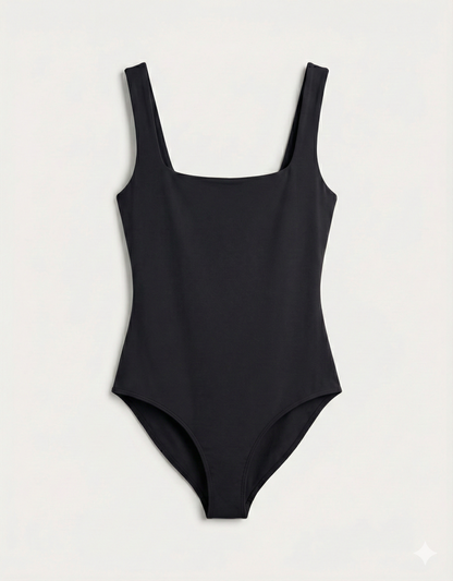 High-Cut Body Suit with Removable Pads