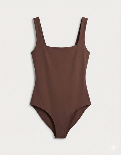 High-Cut Body Suit with Removable Pads