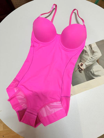 Slimming Bodysuit with Bra, Adjustable Straps and Hook Closure, Lightweight Shaping Underwear for Women, Perfect for Evening Gowns