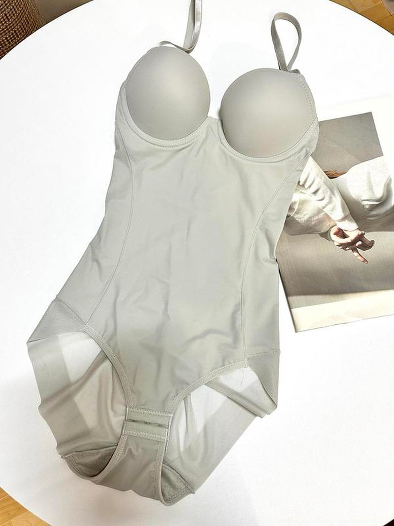 Slimming Bodysuit with Bra, Adjustable Straps and Hook Closure, Lightweight Shaping Underwear for Women, Perfect for Evening Gowns